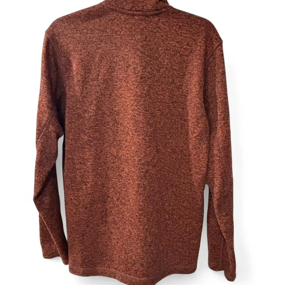 Eddie-bauer Men's Orange and Brown Jumper - Picture 2 of 3